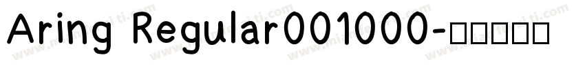 Aring Regular001000字体转换